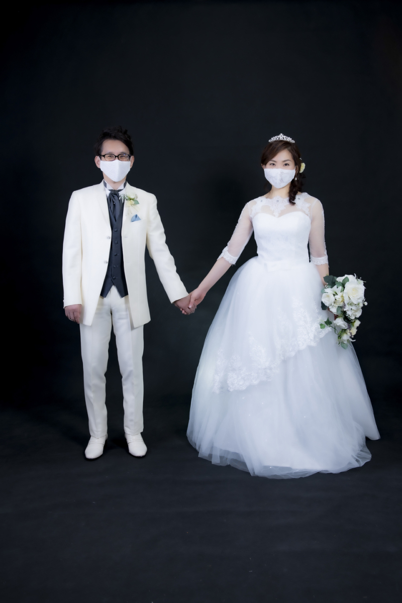 コロナに負けない！マスクで記念撮影