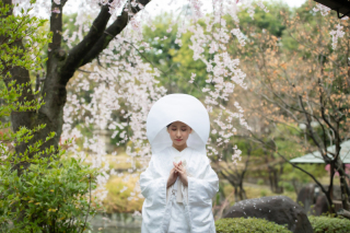 日本庭園で和の美しさ、おふたりの魅力を引き出します