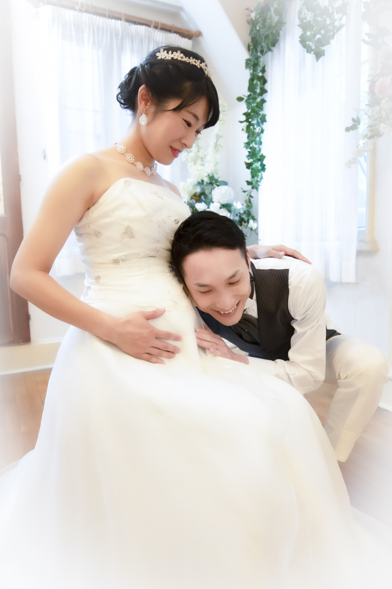 マタニティ対応のドレスも有り★