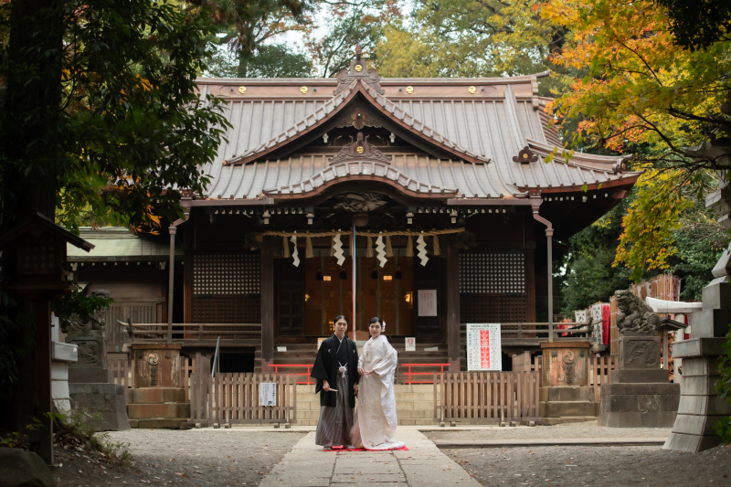 家族も参加して神前結婚式も叶います♪