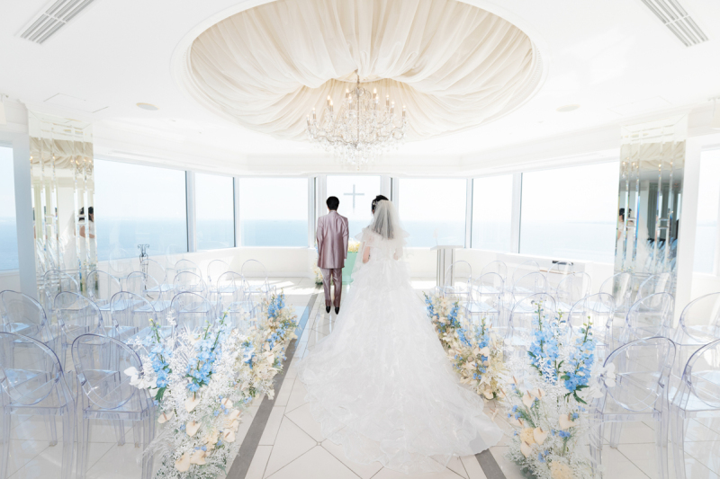 ご家族に見守られ結婚式を挙げた気分に