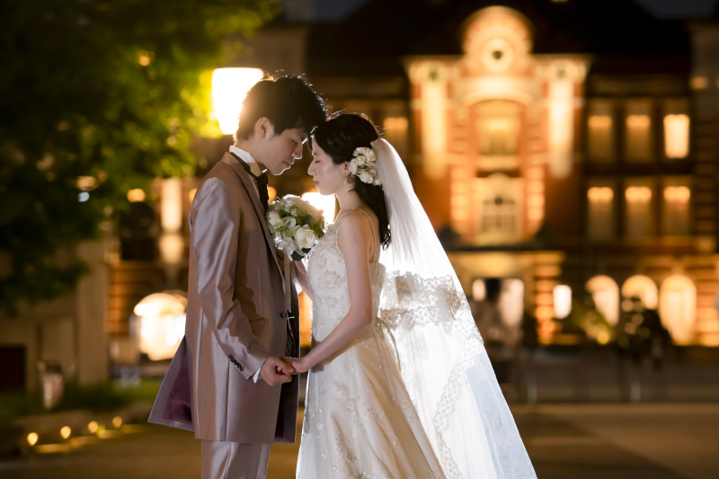 英国風洋館スタジオ【御苑フォトウェディング】_夜景で撮影できる