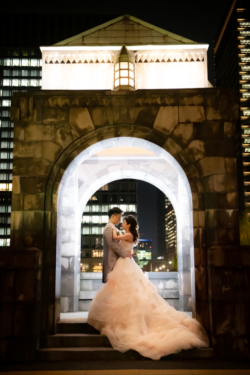英国風洋館スタジオ【御苑フォトウェディング】_夜景で撮影できる