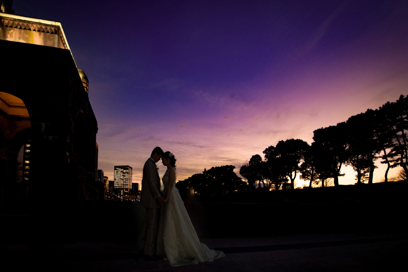 英国風洋館スタジオ【御苑フォトウェディング】_夜景で撮影できる