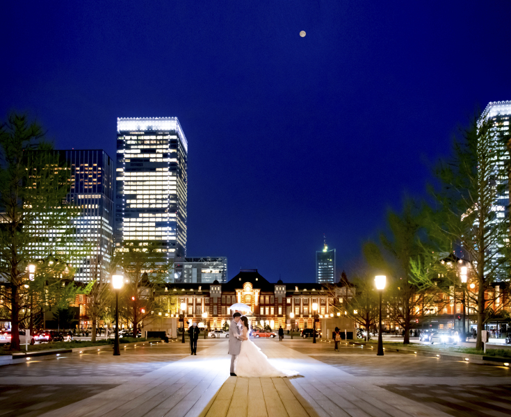 高度なレタッチ技術で夜景を演出