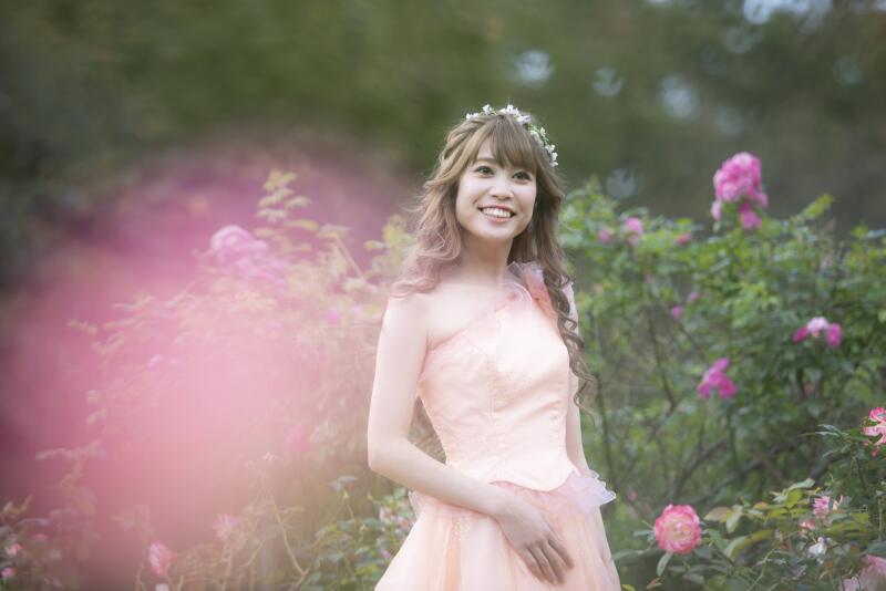 四季折々の花が咲き誇る公園での撮影♪