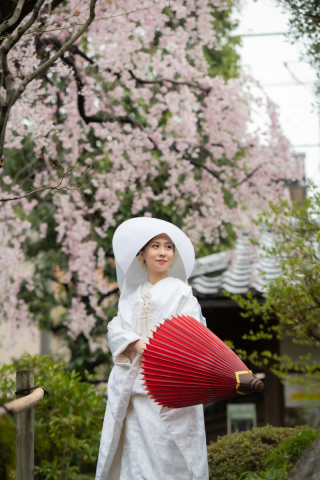 英国風洋館スタジオ【御苑フォトウェディング】_桜シーズン