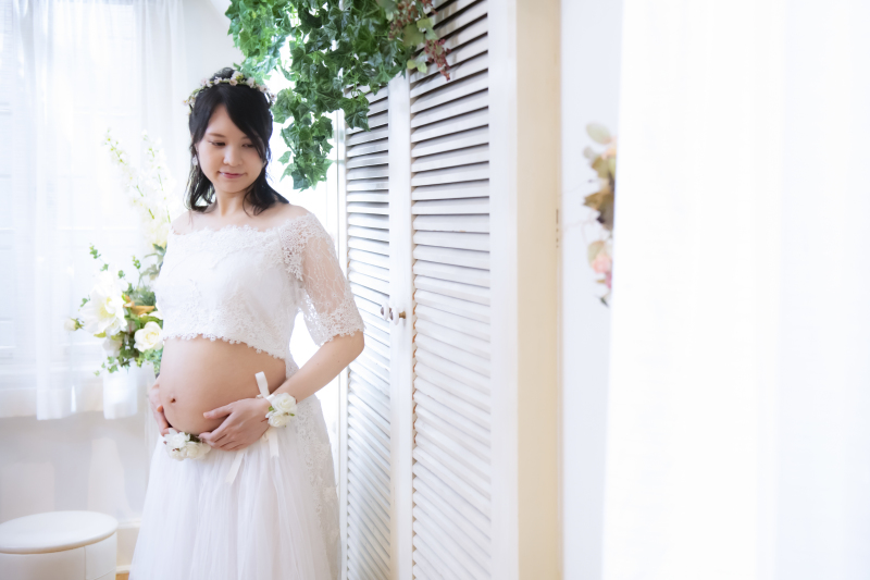 英国風洋館スタジオ【御苑フォトウェディング】_マタニティフォトの撮影ができる