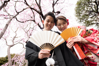 英国風洋館スタジオ【御苑フォトウェディング】_桜シーズン