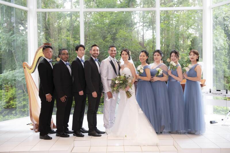 英国風洋館スタジオ【御苑フォトウェディング】_結婚式当日の撮影をお願いできる