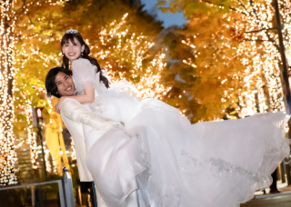 11/13～2/15限定！丸の内イルミ撮影サービス！【東京駅前＋和田倉門＋イルミ★ナイトフォト】リフレクション加工サービス！