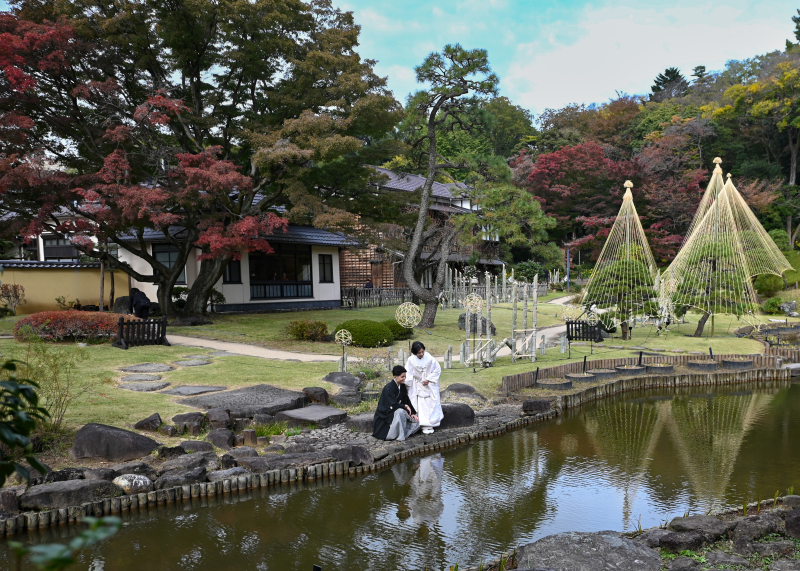 2月末迄の撮影限定1.1万引き!【情緒ある日本庭園】衣装UP料金なし&嬉しい美肌などの加工付き