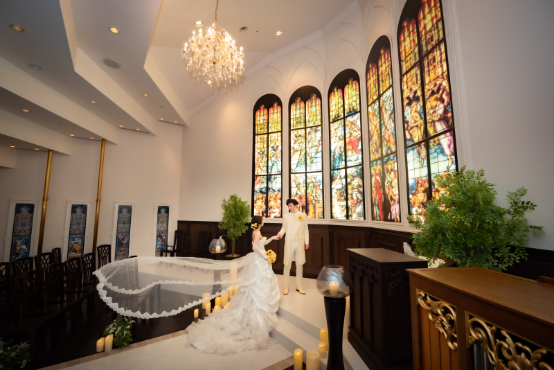 2月末迄の撮影【選べるチャペル★セレモニー風フォト】人気写真集プレゼント!衣装選び放題♪移動費&施設使用料コミの安心プラン