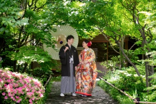 【情緒ある日本庭園】衣装UP料金なし＆嬉しい美肌などの加工付き