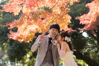 早割でシーズン料2.2万サービス【紅葉♡代々木公園の洋装プラン】ペットや家族参加OK！衣装グレードアップ無料♪