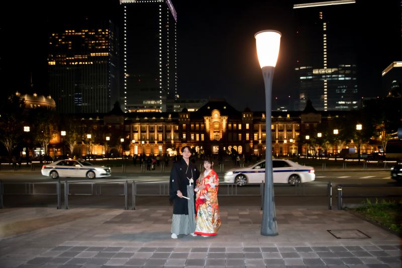毎月5組限定!レトロモダンな撮影が叶う!【東京駅夜景☆和装ロケーション】衣装グレードアップ無料&美肌などの嬉しい加工付き!