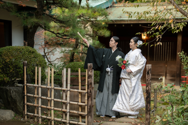 ご家族参加OK★両家母留袖レンタル付き【和装★代々木八幡宮で結婚式フォト+境内フォト】美肌、歯の美白など嬉しい加工付き♪
