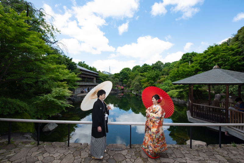 家族参加OK！【新緑の目白庭園】8月末迄の撮影限定で写真集プレゼント！衣装UP料金なし＆美肌などの嬉しい加工付き♪