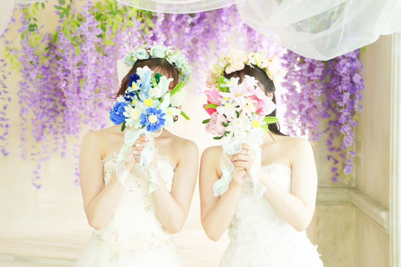 ご友人様の手作りブーケ