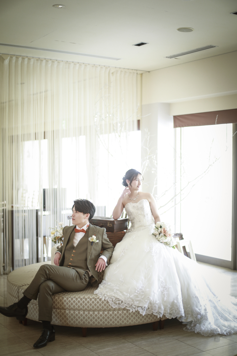 エントランスで大人の装い