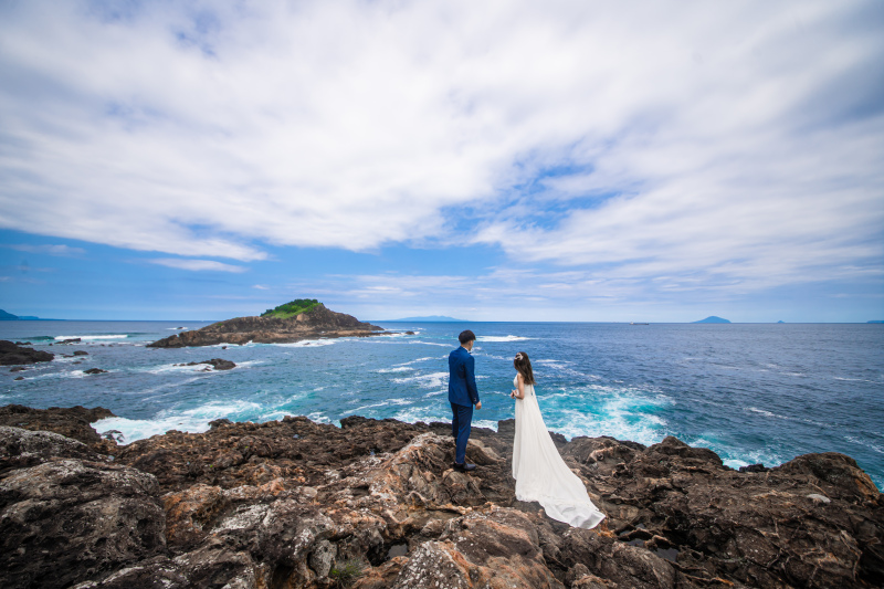かっこよく海と撮影