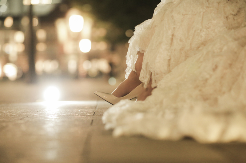 キラキラの夜景の中で