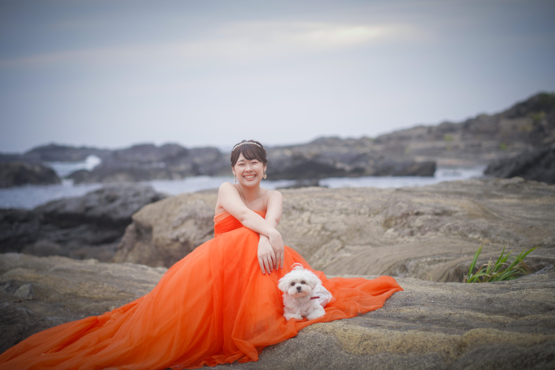 愛犬と楽しむ前撮りロケーション撮影