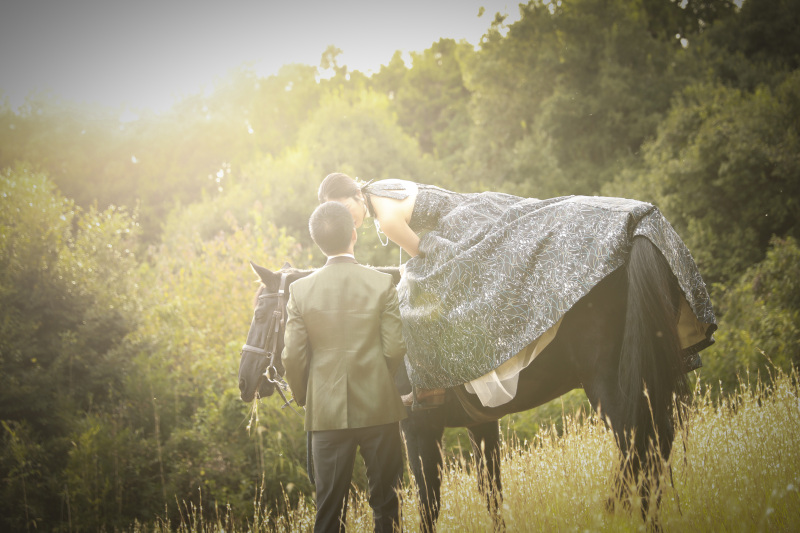 お顔が見えないショットも
