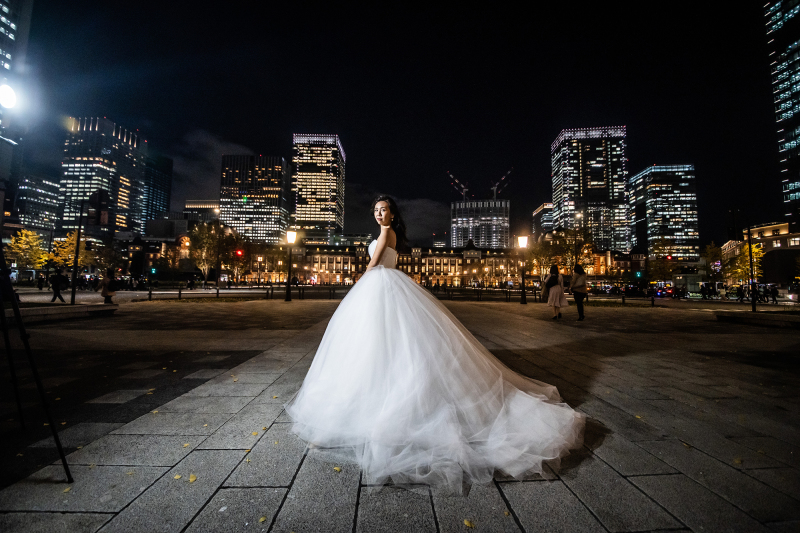 東京駅前ナイトロケ