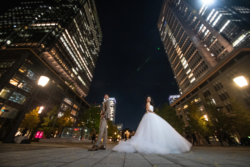 東京駅前ナイトロケ
