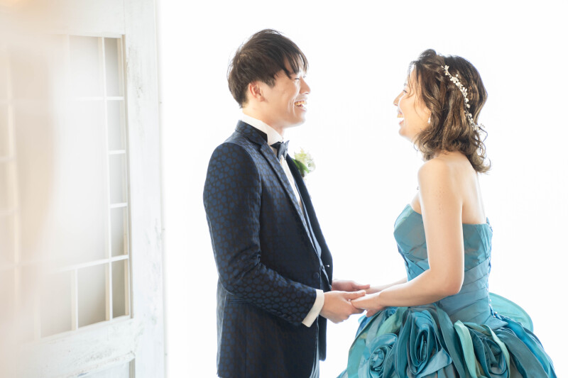 目が合ってにっこり