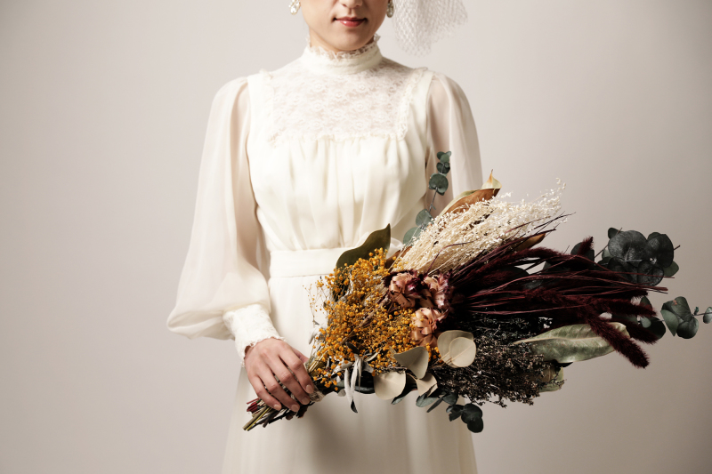 ドライフラワーのブーケ