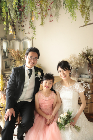 お子様と一緒にフォトウェディング
