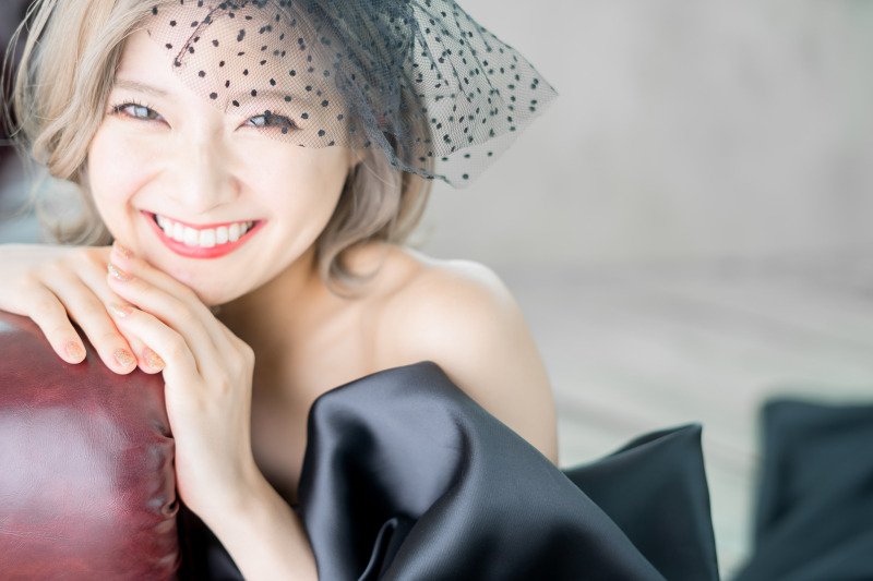 ブラックドレスでフォトウェディング