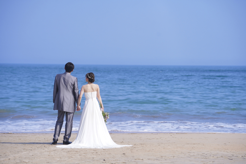 海でのロケーション撮影
