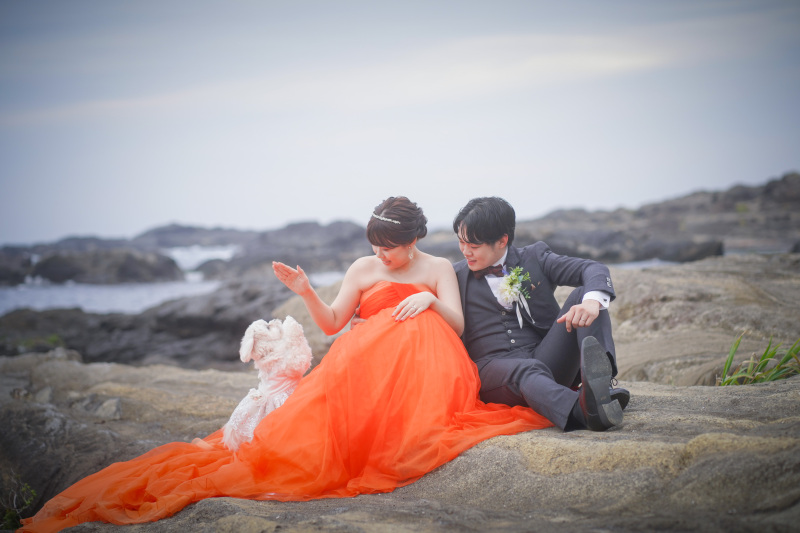 お座りショットでナチュラルに