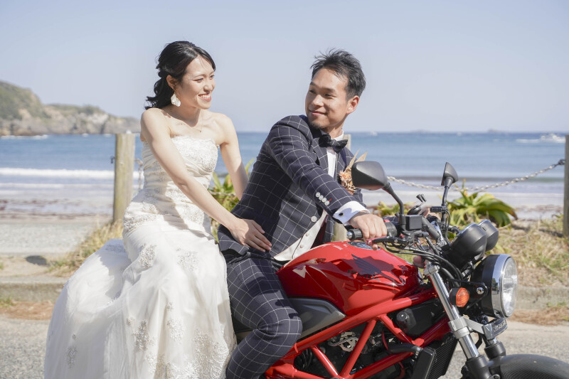 海と車との撮影も大歓迎!
