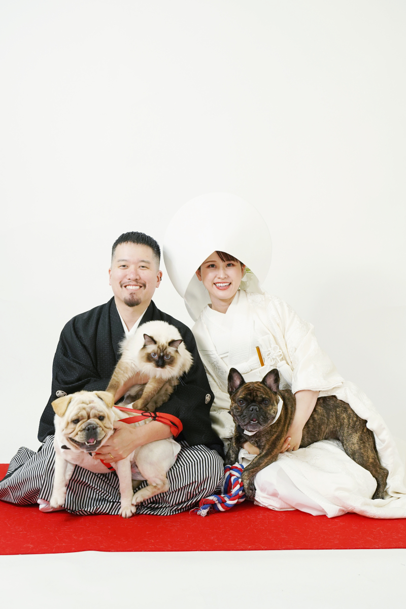 アンシャンテ東京_ペットと一緒に撮影できる
