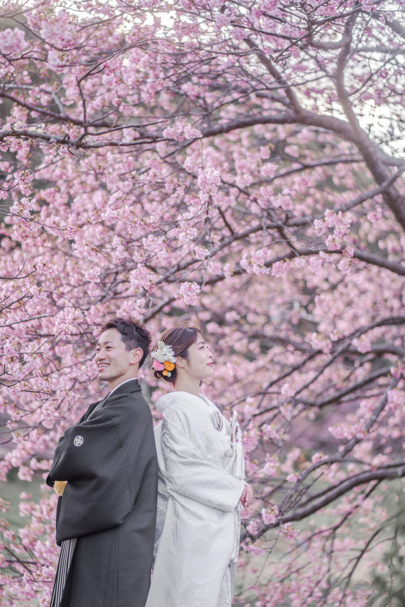 【小野写真館50周年記念】期間限定|河津桜フォトウェディング