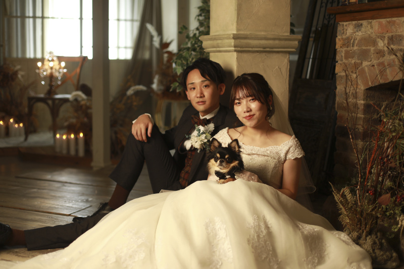 7月末まで限定　お子様やペットと一緒にフォトウエディング☆【洋装・和装2着スタジオ撮影】◎319,000円&rarr;特別179,000円