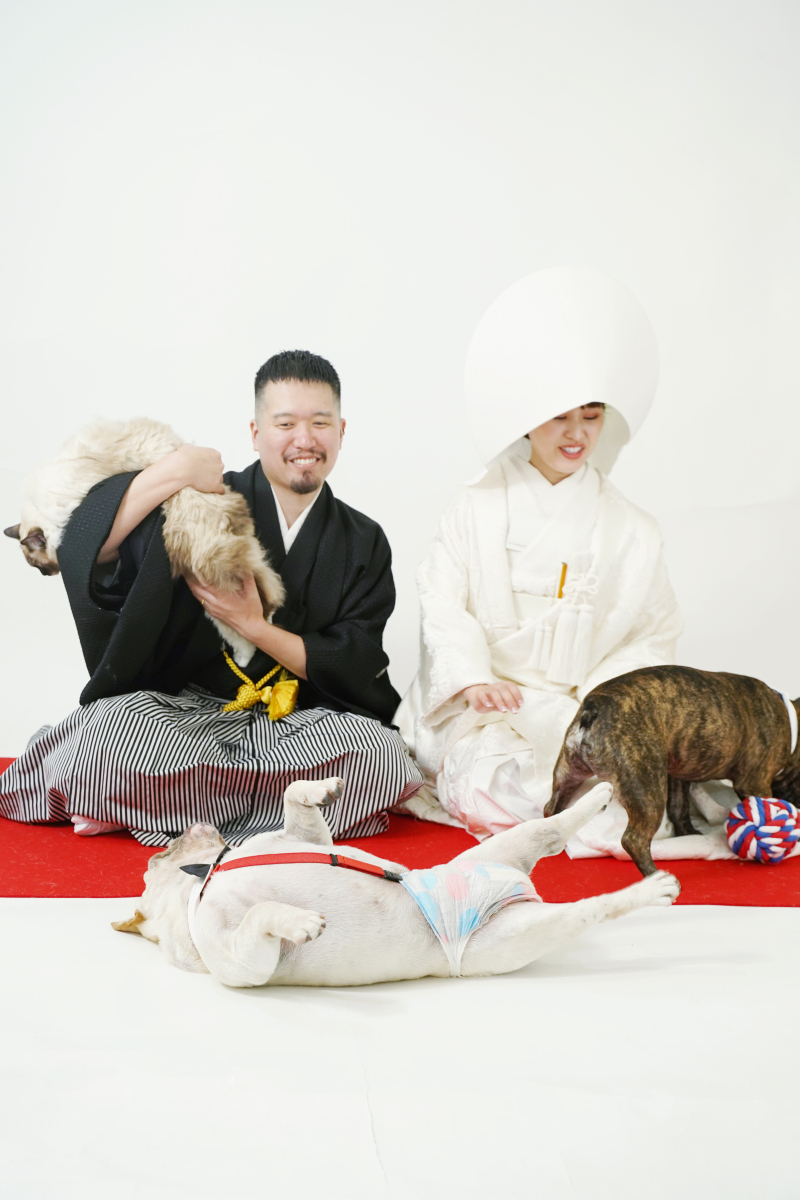 7月末まで!ペットと一緒にフォトウエディング【和装スタジオ撮影】◎165,000円→105,000円