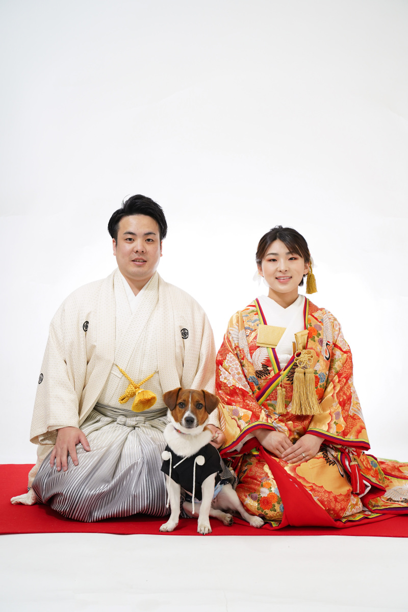 7月末まで!ペットと一緒にフォトウエディング【和装スタジオ撮影】◎165,000円→105,000円