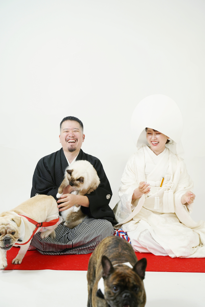 7月末まで限定　お子様やペットと一緒にフォトウエディング☆【洋装・和装2着スタジオ撮影】◎319,000円&rarr;特別179,000円