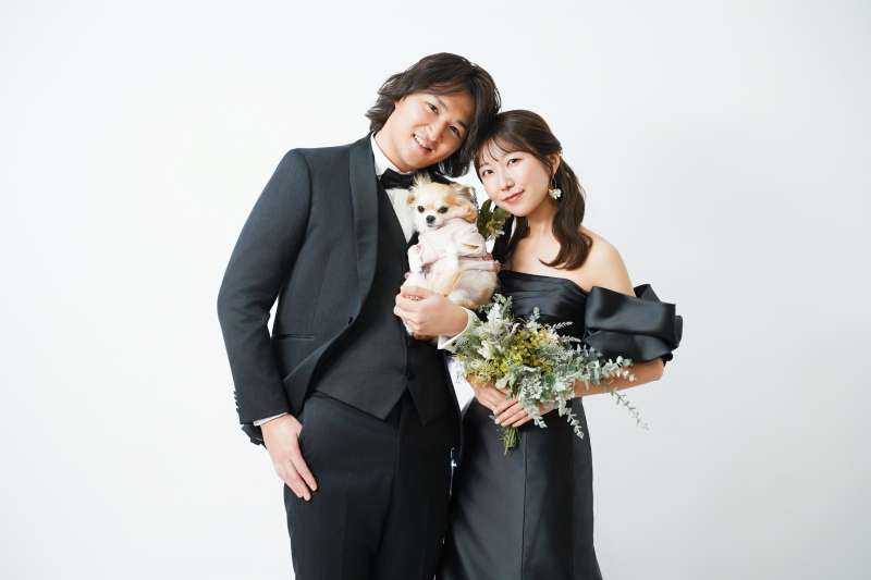 7月末まで!ペットと一緒にフォトウエディング【洋装スタジオ撮影】◎165,000円→88,000円