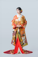 友禅鶴に道長取