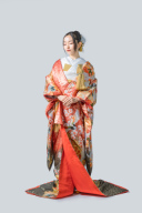 老松刺繍に手網