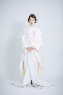 鶴観世流水に梅花文