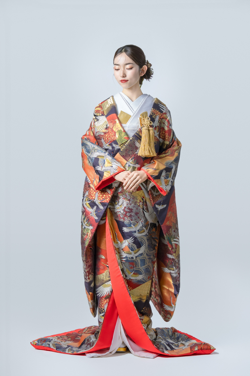 山取に鶴