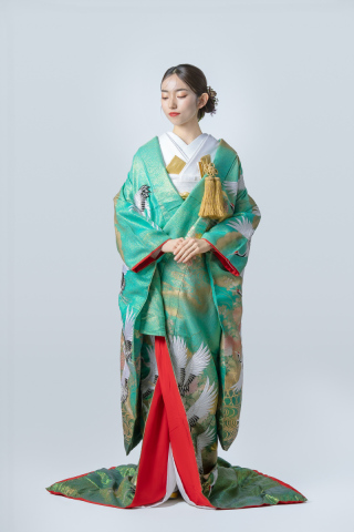 金彩鶴に観世流水