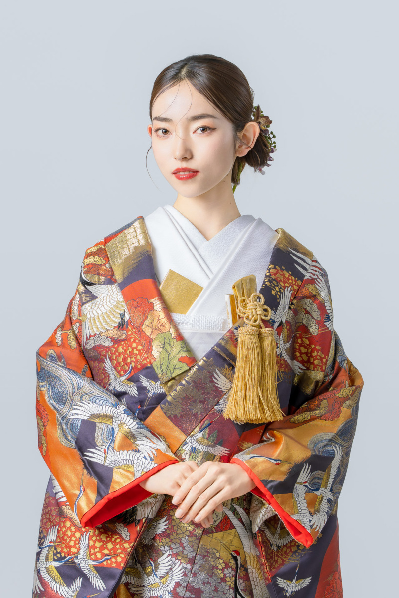 山取に鶴
